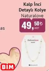 NATURALOVE KALP İNCİ DETAYLI KOLYE NATURALOVE KALP İNCİ DETAYLI KOLYE
